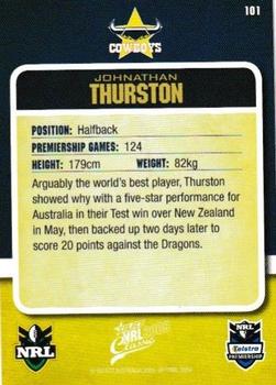 2009 Select Classic #101 Johnathan Thurston Back
